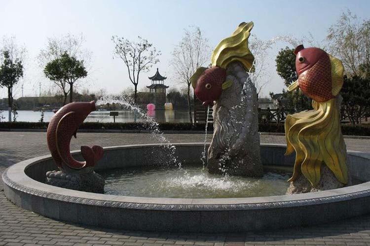 雕塑噴泉