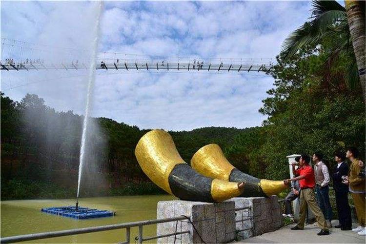 吶喊噴泉噴頭堵塞要及時清理，生料帶、麻絲不能留在噴頭內